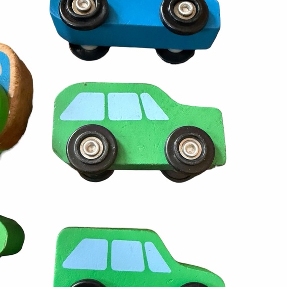 Lot of 14 Wooden Toy Cars Trains Montessori Pretend Play Melissa & Doug - Picture 12 of 16